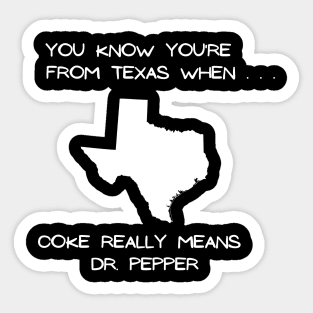 Texas - Coke (Dark Colors) Sticker